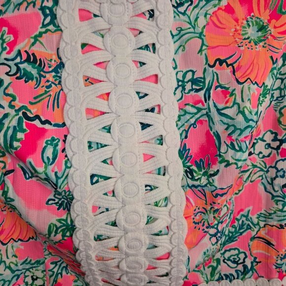 Lilly Pulitzer NWT Ashler Stretch Maxi Dress Soliel Pink Perfect Poppy Size 6 - Picture 9 of 15